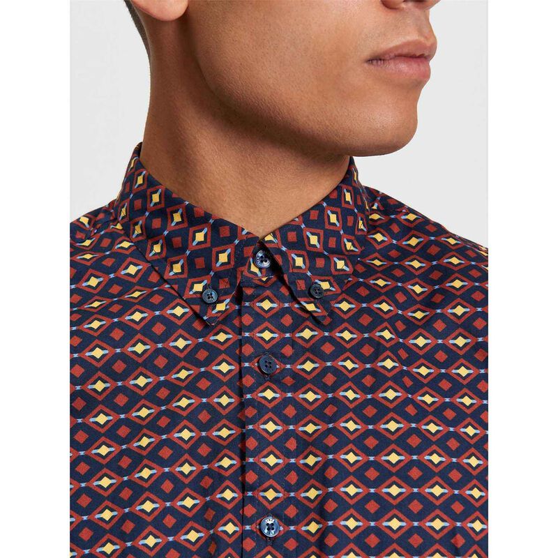 Ben Sherman Craft Geo Print Shirt image number 2